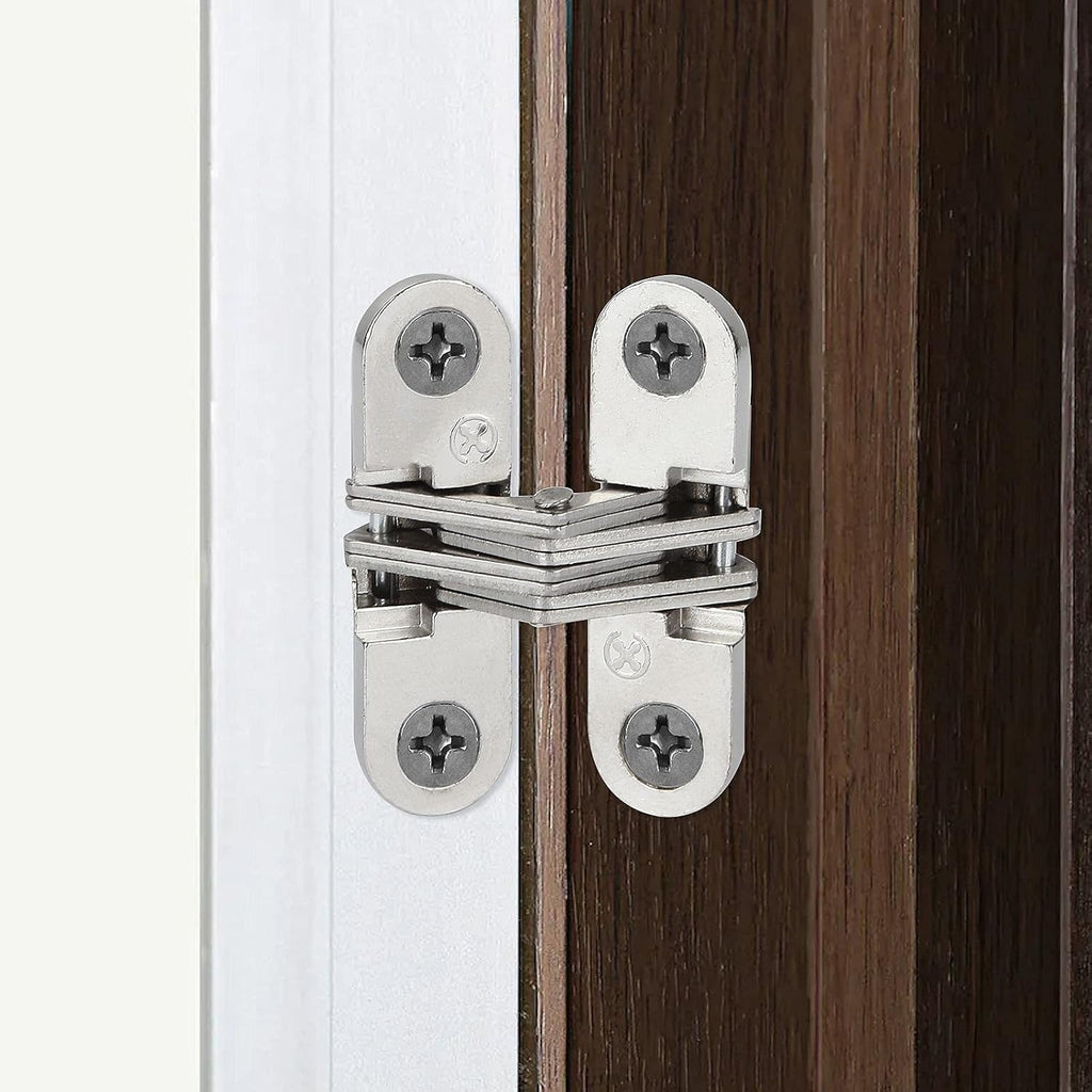 10 Pcs Zinc Alloy Concealed Cross Hinges Y36343