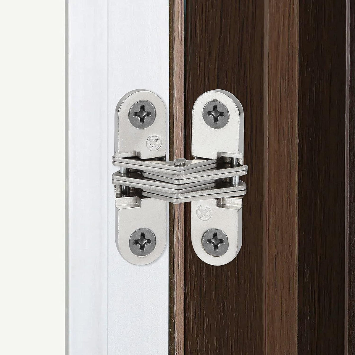 10 Pcs Zinc Alloy Concealed Cross Hinges Y36343