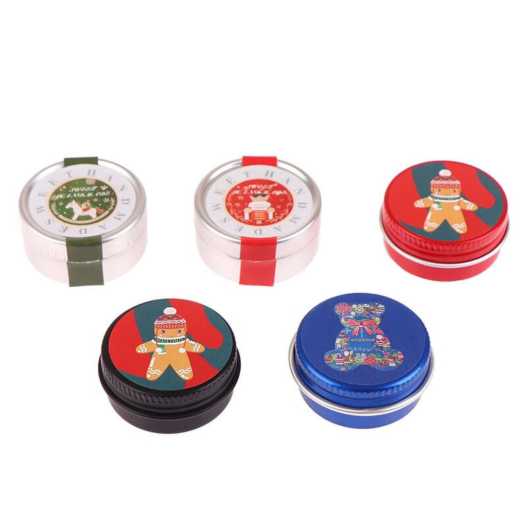 1:12 Dollhouse Miniature Christmas Cookies Tin Box Decor Toy J40387