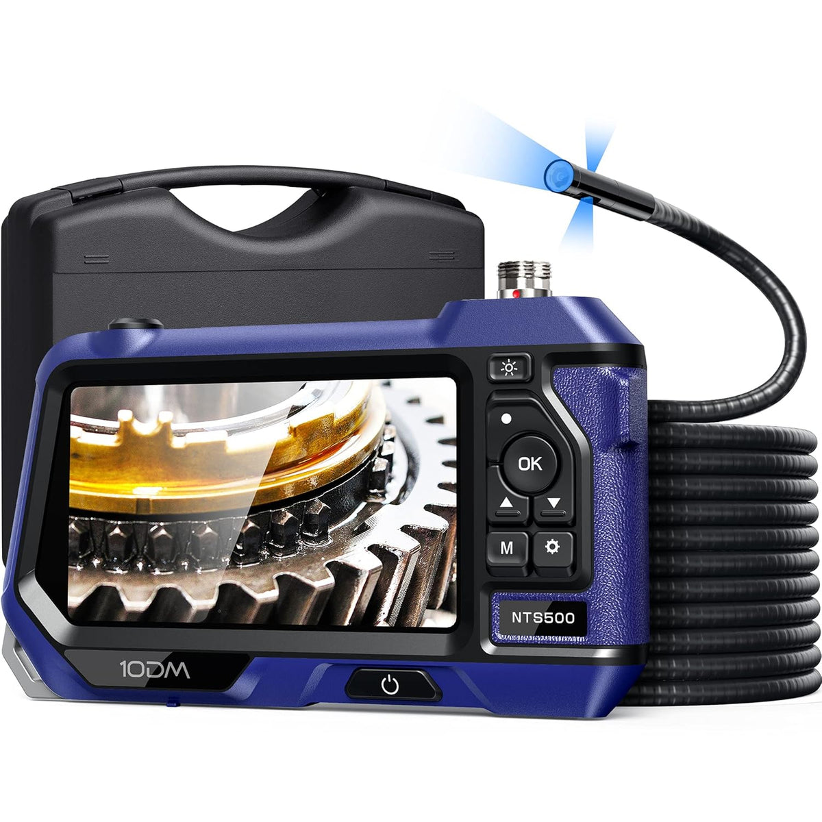 Waterproof Flexible Cable Industrial Endoscope with 5 IPS Color Screen B953