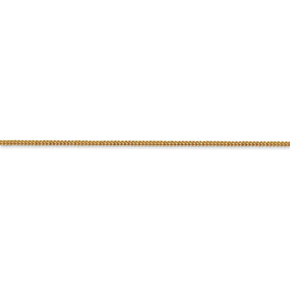 14kt Yellow Gold Franco Chain 16 inch Lobster Clasp H716