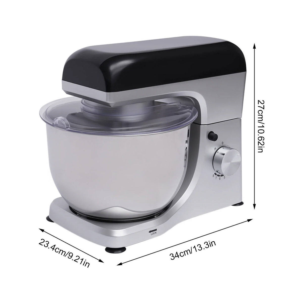 4.5L 1000W Electric Stand Mixer with Hook Attachments O42849