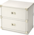 2 Drawer White Campaign Chest R221029