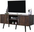 Mid-Century TV Stand, Rustic Brown D3029