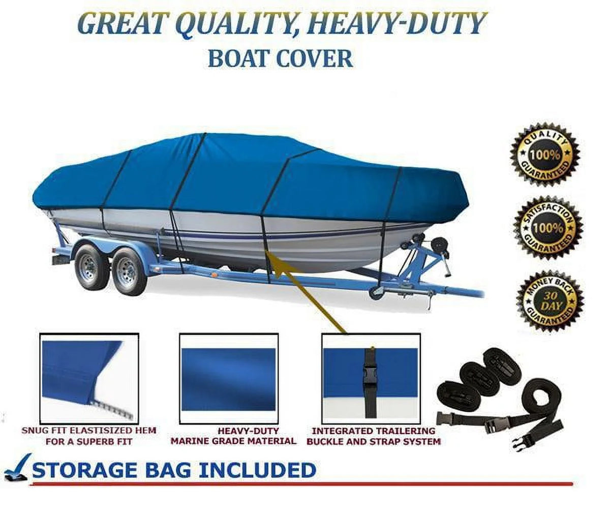 Blue Boat Cover for Mariah Shabah 211 212 Bowrider I/O Y998578