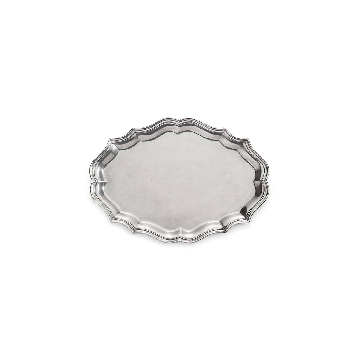 Scalloped Small Oval Tray X8164