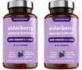 Organic Elderberry Capsules with Vitamin C and Zinc - 60 Capsules G56033