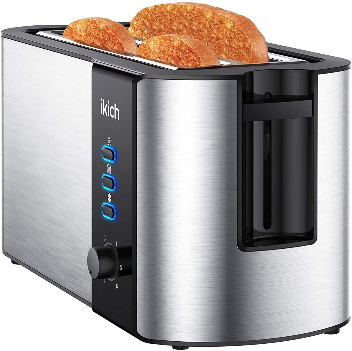 4-Slice Stainless Steel Toaster with Removable Crumb Tray D7495