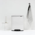 White Dual Compartments Step Can L980