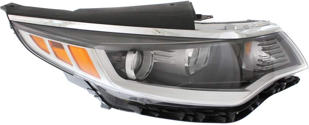 Headlight Assembly for Kia Optima 2016-2018 Passenger Side Halogen X130536