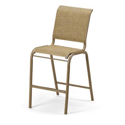 Textured Kona Cobalt Stacking Patio Dining Side Chair Z2177