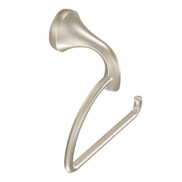 Brushed Nickel 4-Piece Bath Hardware Set with 24 in. Towel Bar T169
