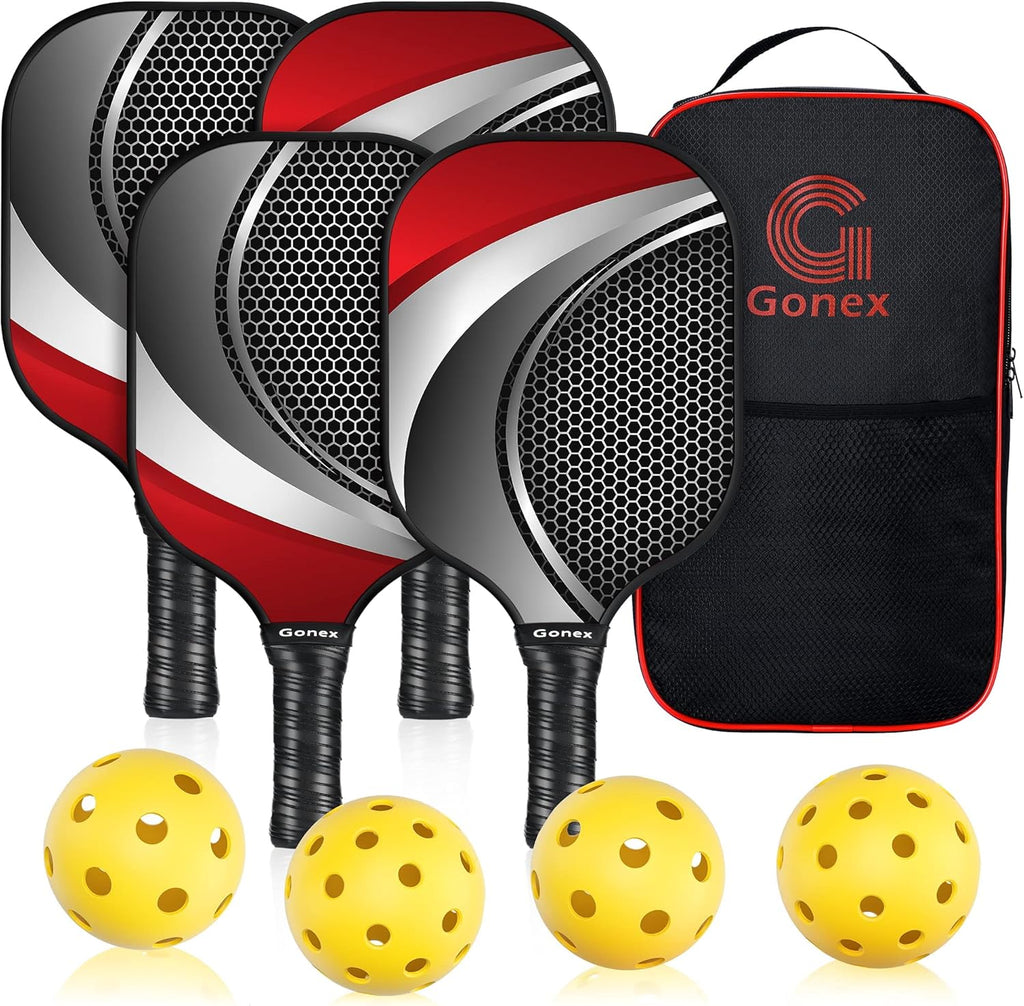 Set of 2 Graphite Pickleball Paddles with Carry Bag W19214