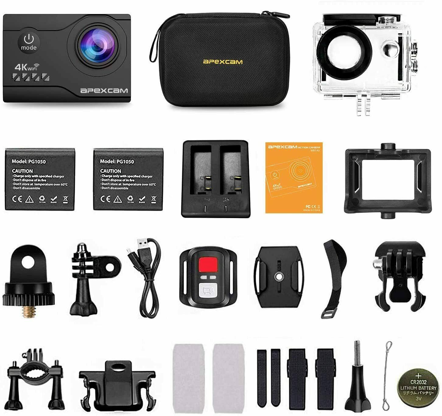 4K Action Camera 20MP Waterproof 40M Wide-Angle WiFi T326078