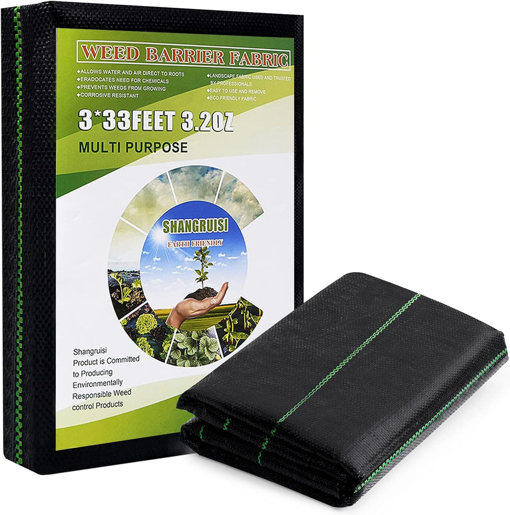 3ft x 300ft Woven Weed Barrier Landscape Fabric Pack of 2 J935