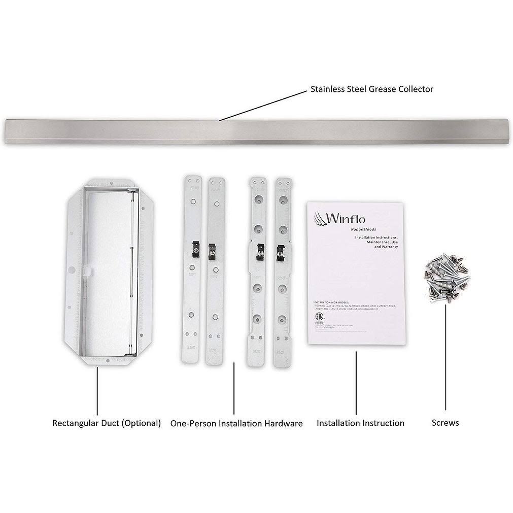 36x22 600 CFM Ducted Under Cabinet Range Hood O5982