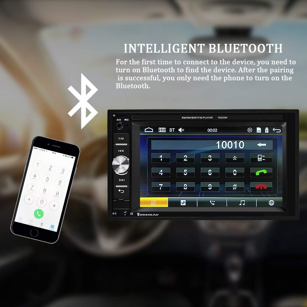 6.2 Inch Touch Screen Car Stereo with Backup Camera O904351