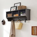 Gray Hook Wall Mounted Coat Rack with Storage K944