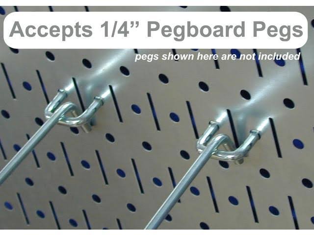 White Metal Pegboard Tool Storage Kit C3566