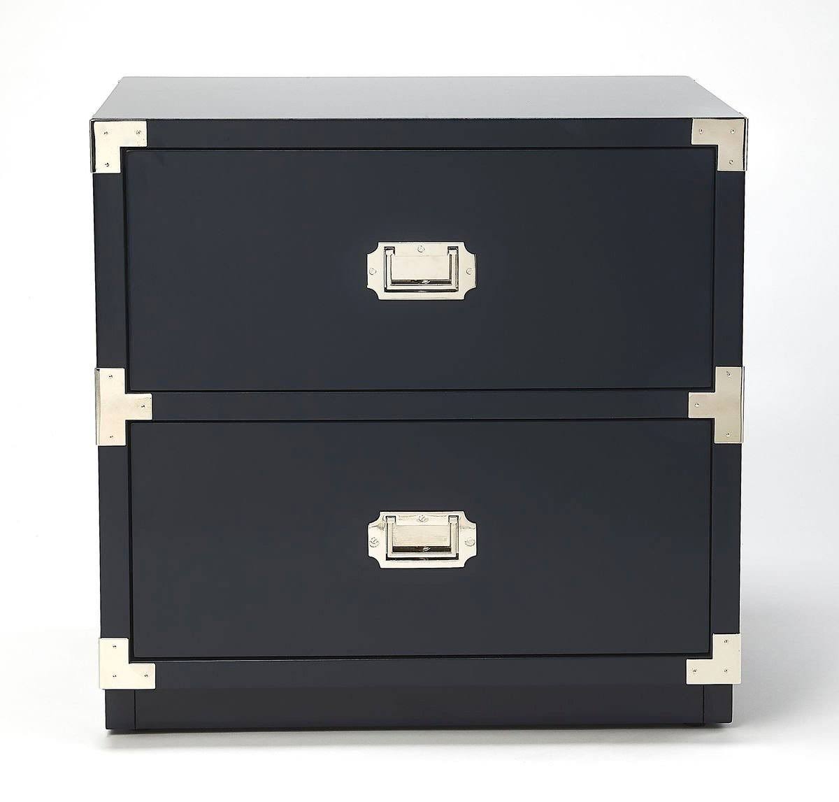 2 Drawer White Campaign Chest R221029
