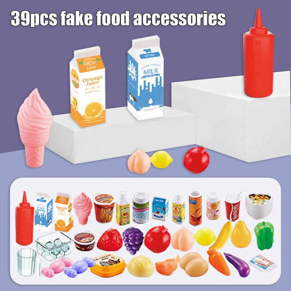 39 PCS Red Kids Play Refrigerator N847
