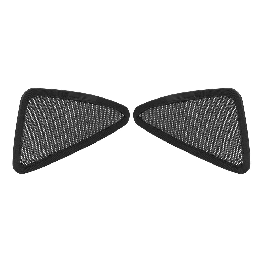 2 Pieces Glass Shade Cover Triangular Window Sunshade E8689