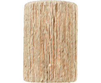 2-Light Satin Brass Sconce with Abaca A50458