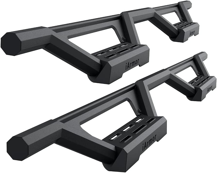 Aluminum Drop Steps Armor for Chevy Silverado GMC Sierra 1500 Crew Cab P134