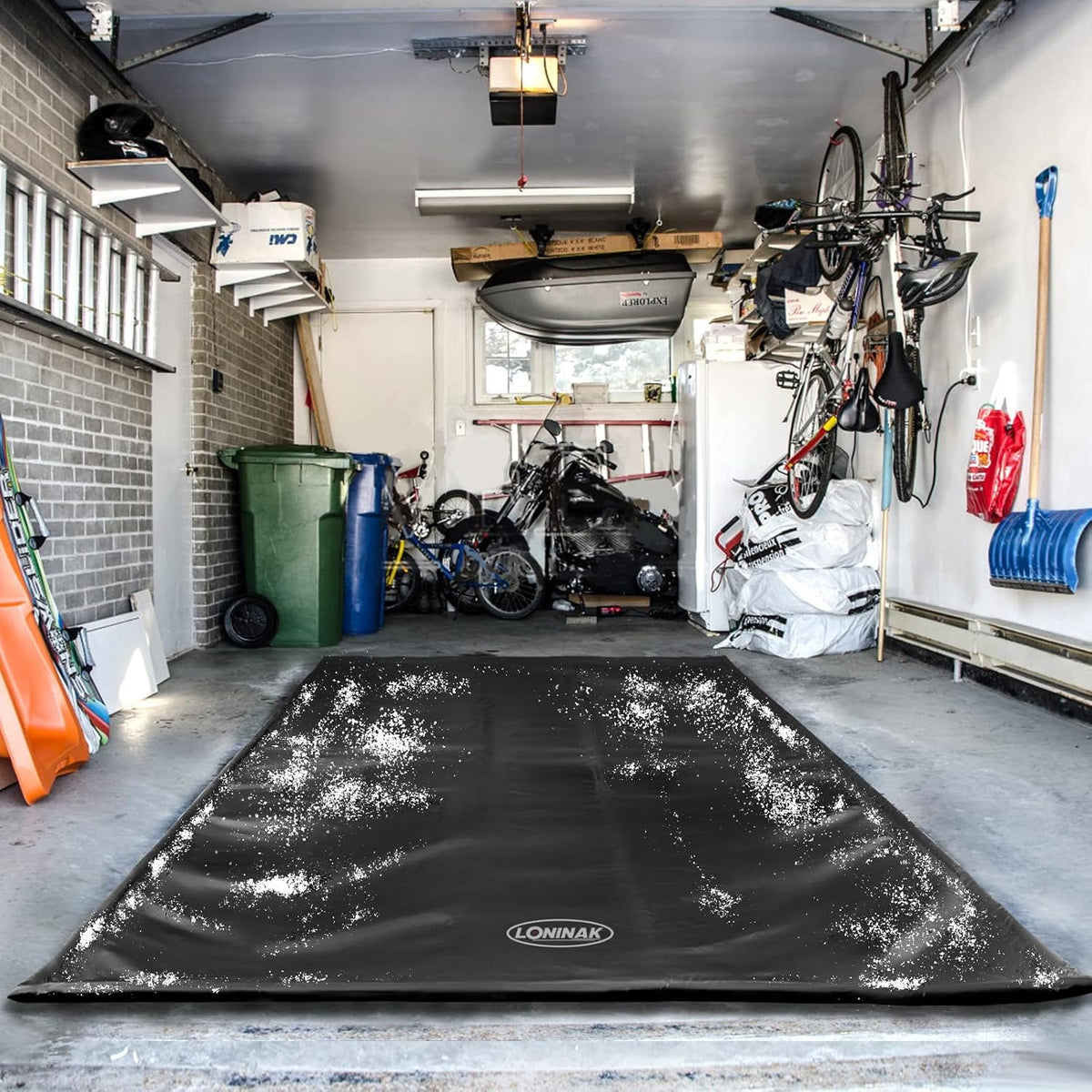 Garage Floor Mat 8'6"x20' Water Barrier Snow Melting Mat X16676