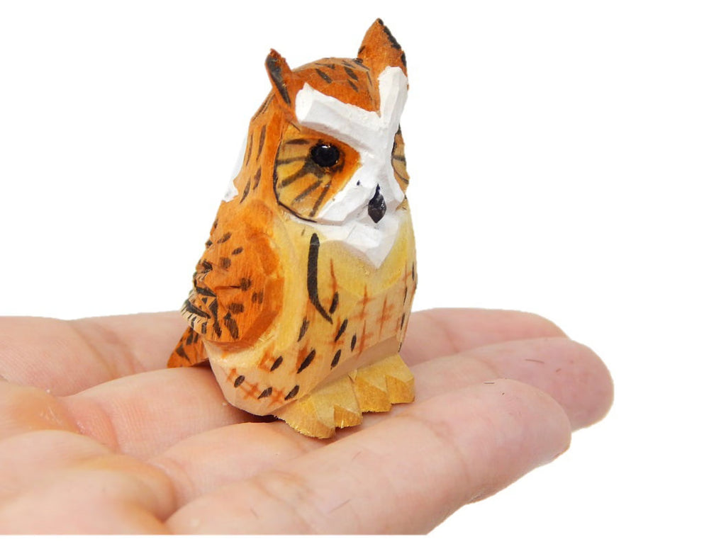 Wooden Owl Figurine X377103
