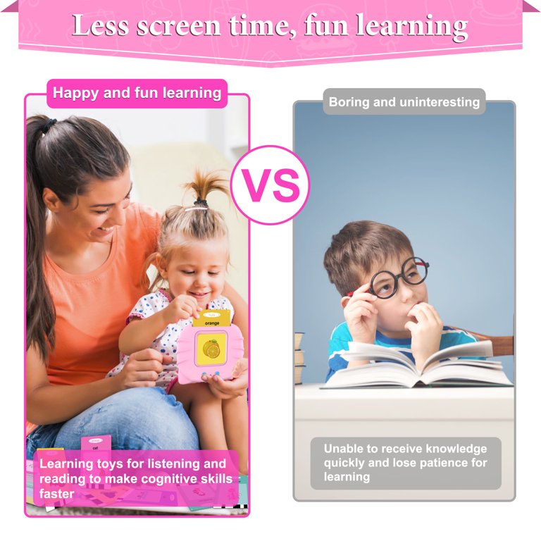 Toddler Talking Flash Cards 224 Sight Words Pink G3300