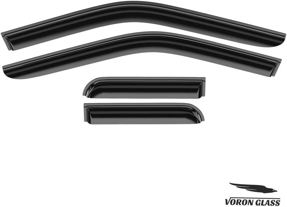 4 Pieces Glass Tape-on Rain Guards for Trucks L56556