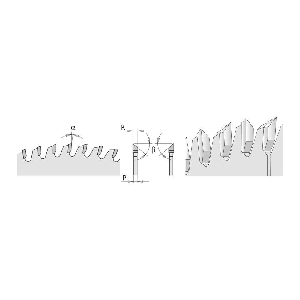 Industrial Melamine & Fine Cut-Off Saw Blade, 220mm x 64 Teeth with 30mm Bore C759907