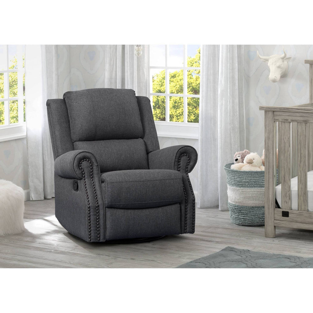 Charcoal Nursery Recliner Glider Swivel Chair P971102