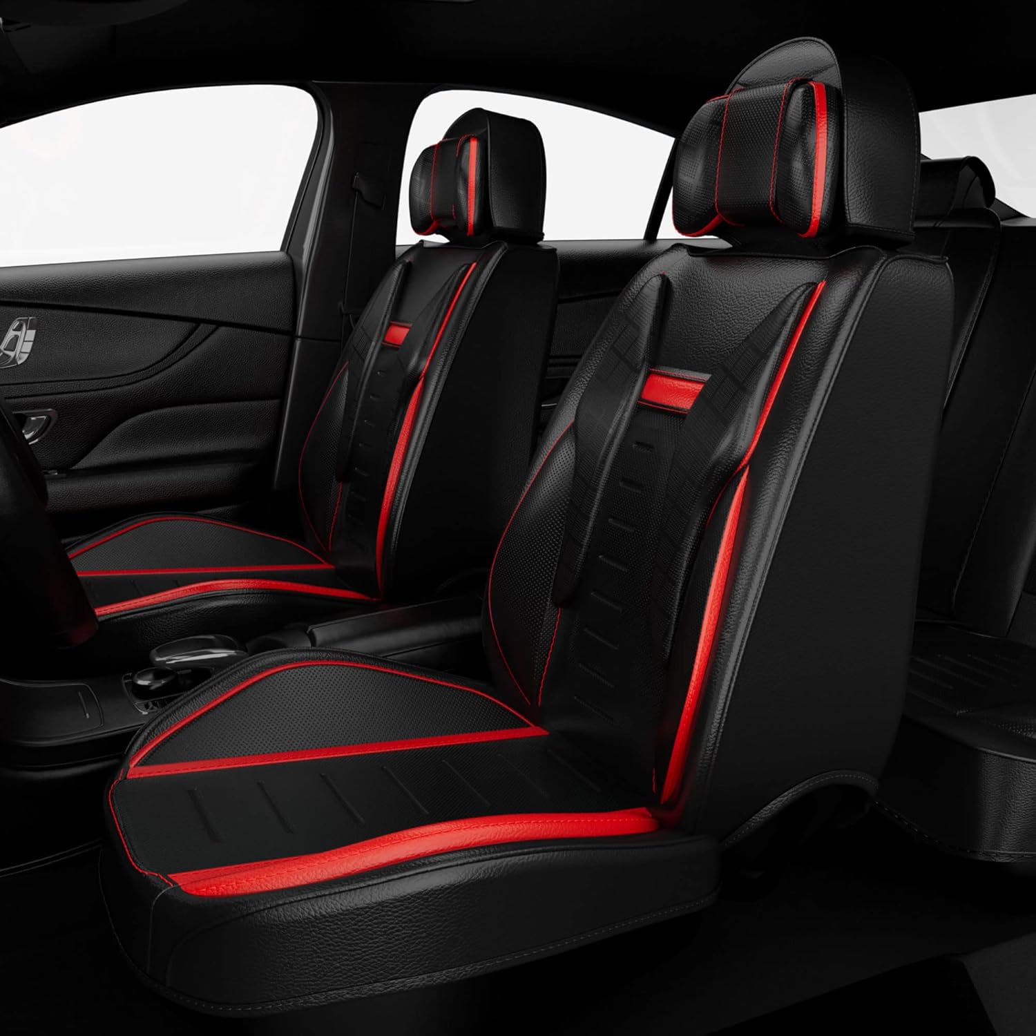 5PCS Water Proof Nappa Leather Car Seat Covers F5573