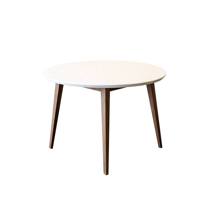 White Top Walnut Dining Table D407582