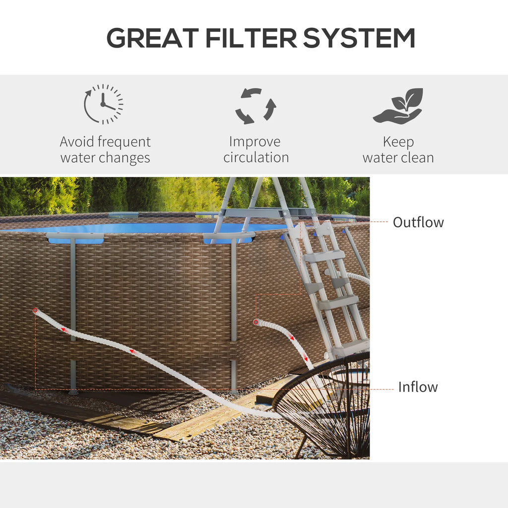 Brown Frame Swimming Pool Q625762