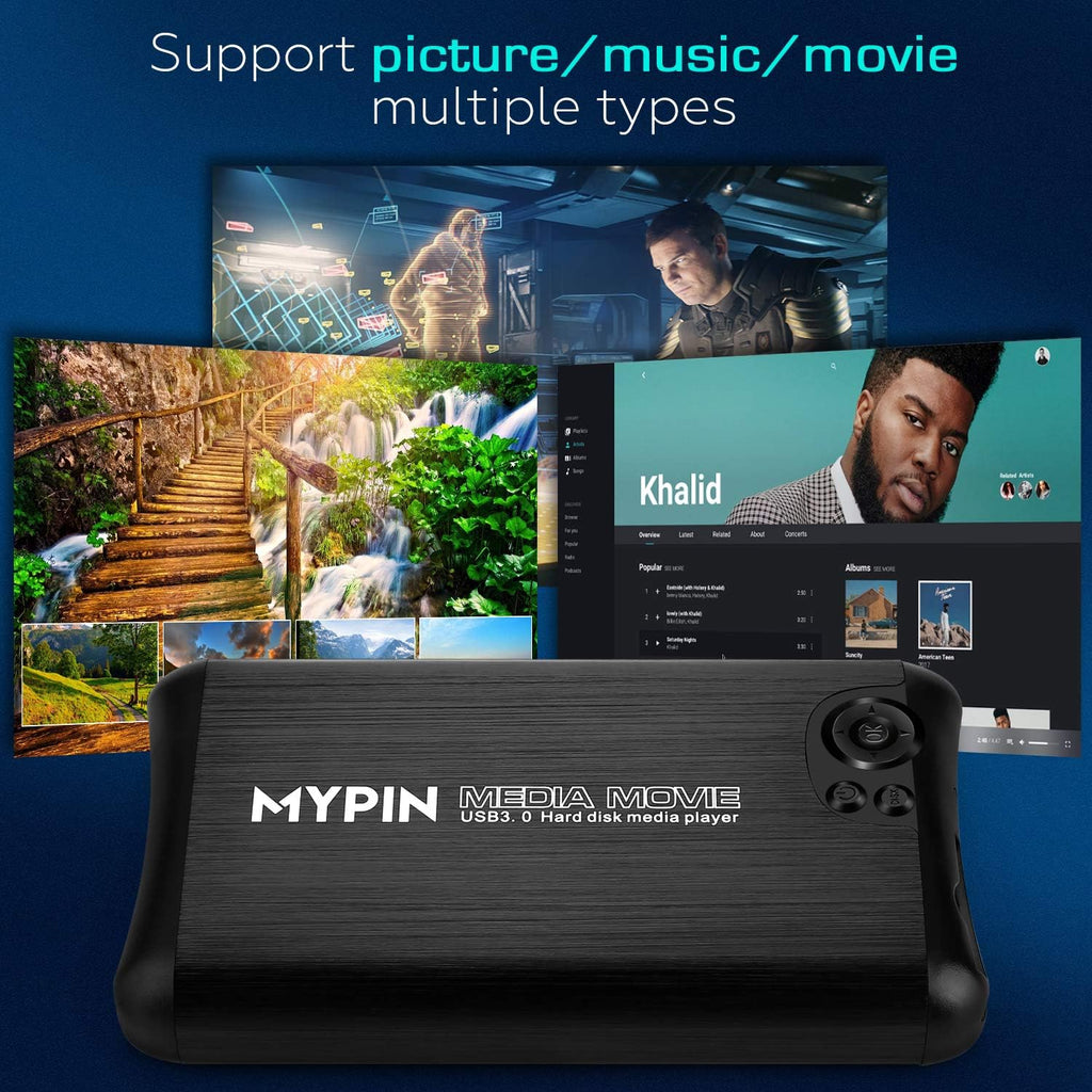 1080P USB3.0 HDMI Media Player with HDMI/AV/Coaxial Output L9468