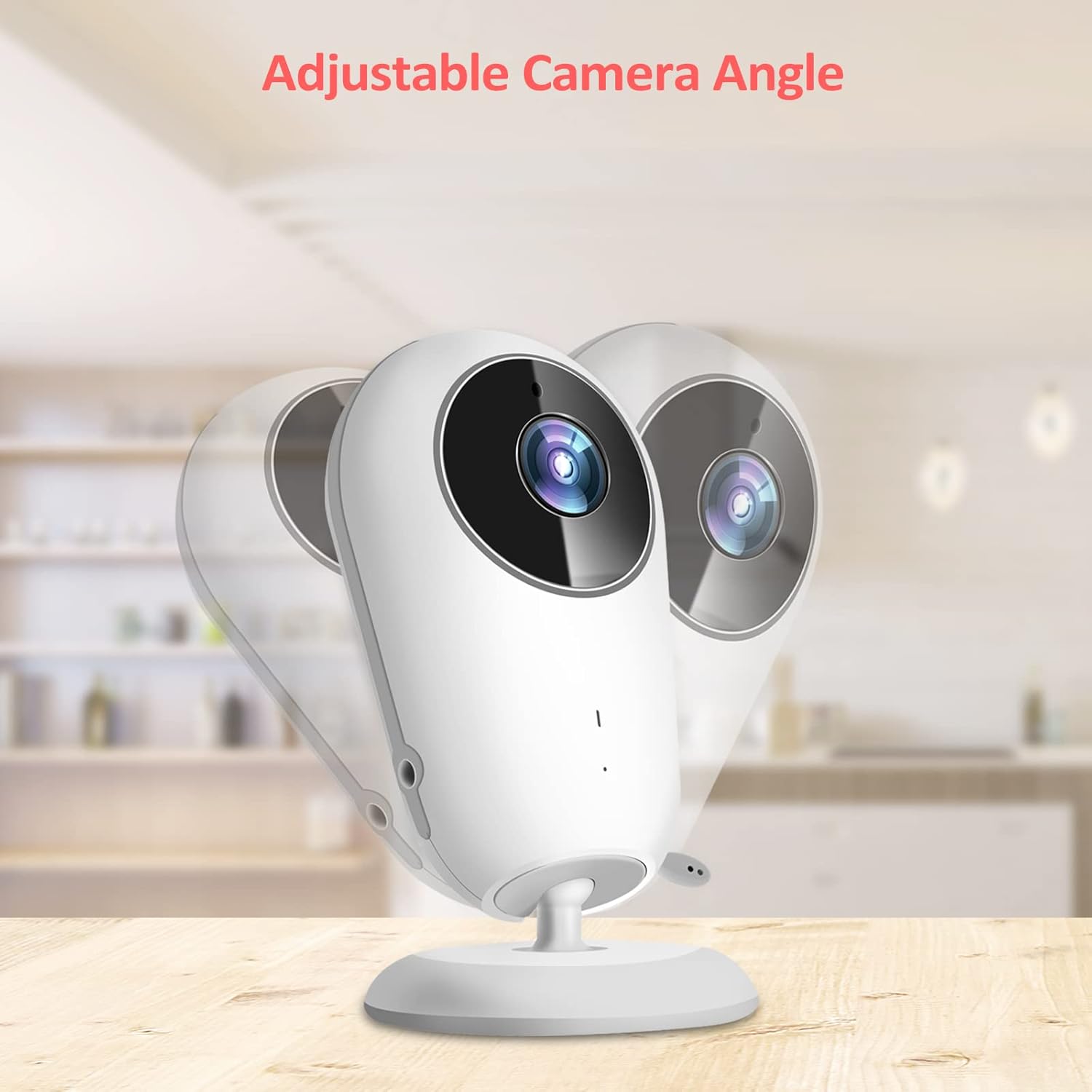 Video Baby Monitor with Camera and Audio, 4.3 inch IPS Screen, Night Vision, Pack of 2 A196611