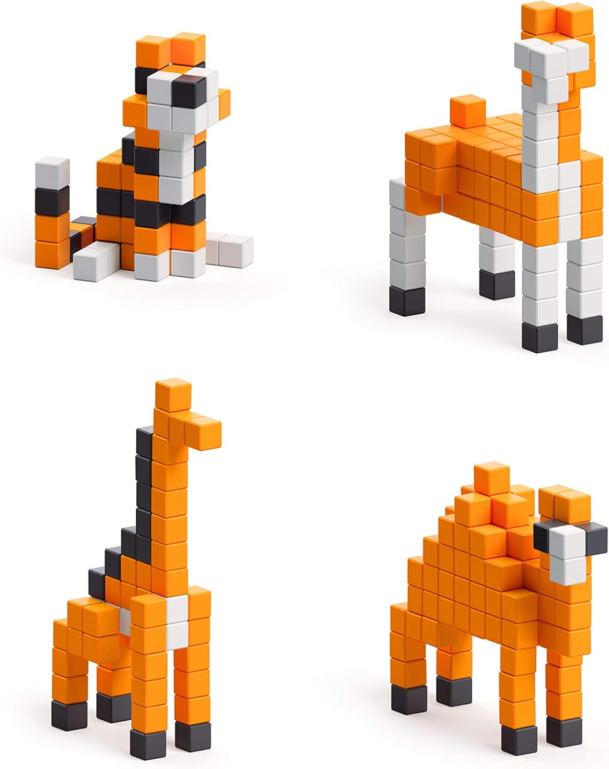 Orange Animals Magnetic Blocks Set X6275