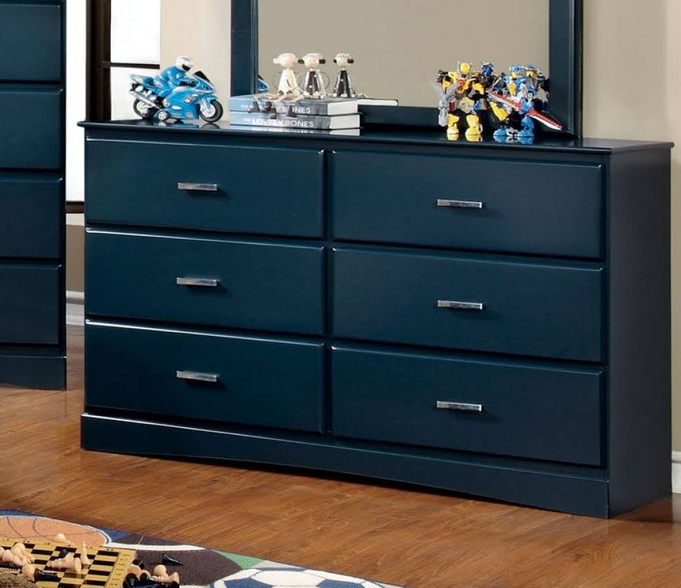 Blue Twin Over Twin Bunk Bed N332104
