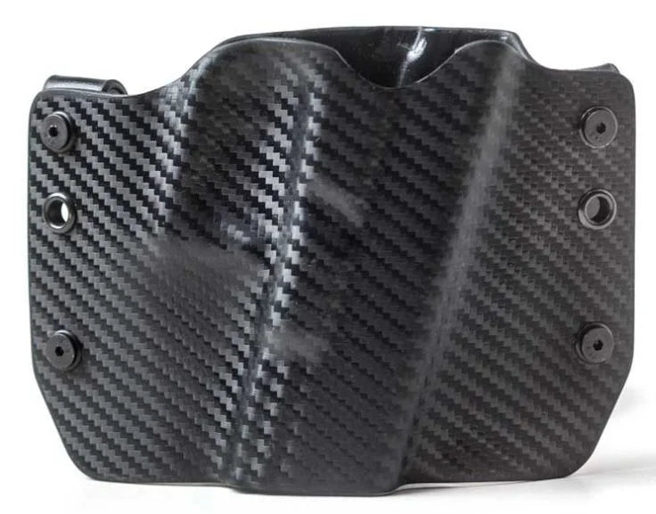 Black Carbon Fiber OWB Kydex Gun Holster S237
