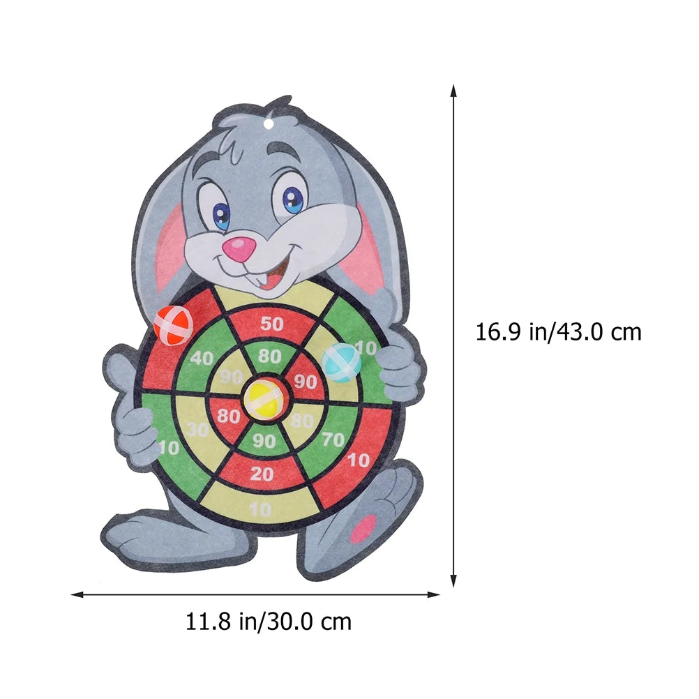 2 Sets Dart Board Game with Sticky Balls R99257
