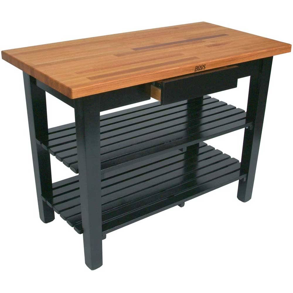 Oak Table Kitchen Island 48X30X1-1/2 H38506