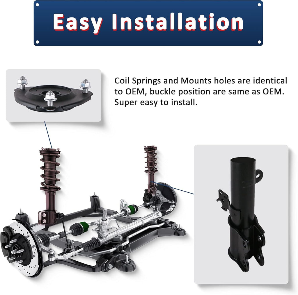 Rear Complete Strut Spring Shock Absorber W204404