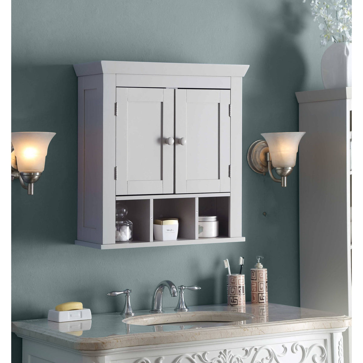 Gray Wall Cabinet T50361