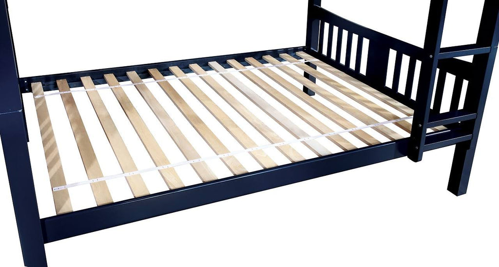 Blue Twin Over Twin Bunk Bed N332104