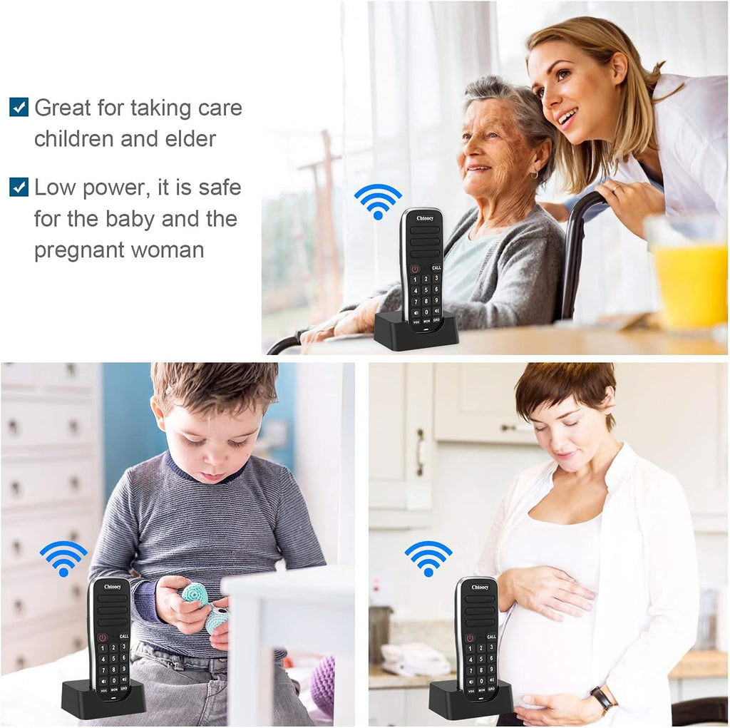 4 Packs Black Handheld Wireless Intercom System G925175