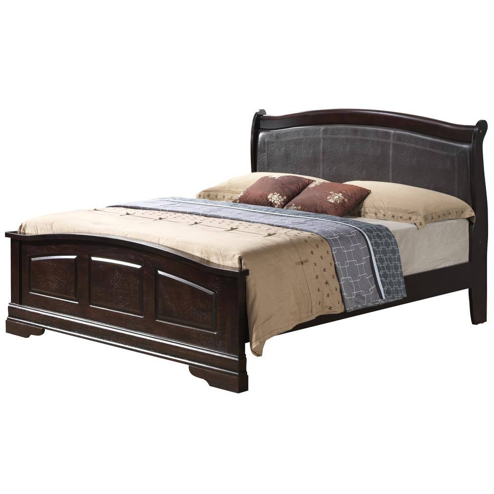 Cappuccino Queen Panel Bed P47698