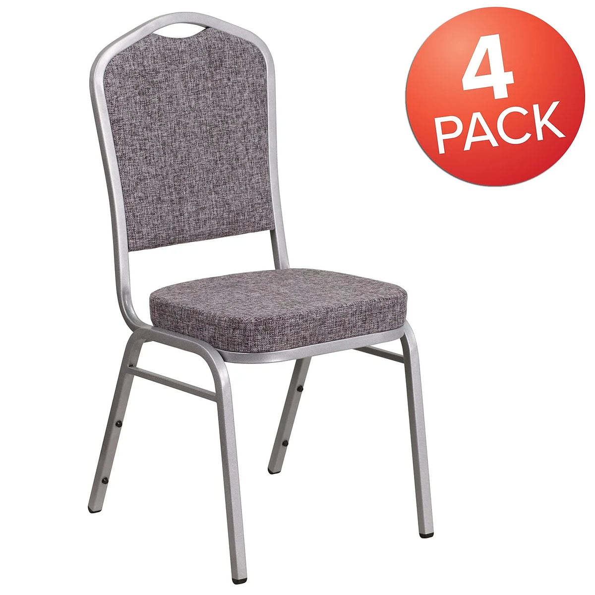 Stacking Banquet Chair, Heringbone, Set of 4 A92799